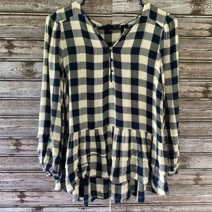 American Eagle‎ Plaid Blouse/Top Size XS
